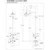 image:imageKingston Brass CCK3668AX Kingston Wall Mount Rain Drop Shower System Brushed Nickel