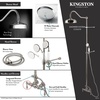 image:imageKingston Brass CCK6171 Vintage Shower Combination Polished Chrome 2075 x 938 x 3944Oil Rubbed Bronze
