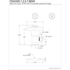 image:imageKingston Brass CD43307VAK 12IPS x 38OD AntiSeize Deluxe QuarterTurn Ceramic Hardisc Cartridge Angle Stop with Flange Brushed BrassBrushed Brass