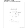 image:imageKingston Brass CD43307VAK 12IPS x 38OD AntiSeize Deluxe QuarterTurn Ceramic Hardisc Cartridge Angle Stop with Flange Brushed BrassBrushed Brass