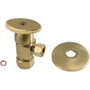 image:imageKingston Brass CD53307VAK 58OD x 38 OD AntiSeize Deluxe Quarter Turn Ceramic Hardisc Cartridge Angle Stop with Flange Brushed BrassBrushed Brass