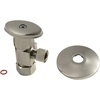 image:imageKingston Brass CD53307VAK 58OD x 38 OD AntiSeize Deluxe Quarter Turn Ceramic Hardisc Cartridge Angle Stop with Flange Brushed BrassBrushed Nickel