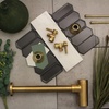 image:imageKingston Brass Fauceture CC43107DL Quarter Turn Valves 12 FIP X 38 OD Compression Brushed BrassBrushed Brass