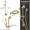 image:imageKingston Brass KAK3422W2 Made to Match Hand Shower Combo with Slide Bar Polished Brass 24 x 263 x 275Polished Brass
