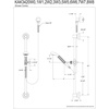 image:imageKingston Brass KAK3422W2 Made to Match Hand Shower Combo with Slide Bar Polished Brass 24 x 263 x 275Polished Brass