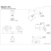 image:imageKingston Brass KB2248YL Yosemite Two Handle Tub Shower Faucet 318 inch Diameter Escutcheon Brushed NickelBrushed Nickel