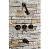 image:imageKingston Brass KB231 Magellan Tub and Shower Faucet with 3Magellan Handles Polished Chrome5Inch Spout ReachOil Rubbed Bronze