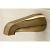 image:imageKingston Brass KB238AL Tub and Shower Faucet with 3Lever Handles Satin Nickel5Inch Spout ReachAntique Brass