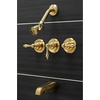 image:imageKingston Brass KB238AL Tub and Shower Faucet with 3Lever Handles Satin Nickel5Inch Spout ReachBrushed Brass