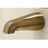 image:imageKingston Brass KB238AL Tub and Shower Faucet with 3Lever Handles Satin Nickel5Inch Spout ReachPolished Nickel