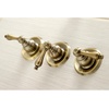 image:imageKingston Brass KB238AL Tub and Shower Faucet with 3Lever Handles Satin Nickel5Inch Spout ReachPolished Nickel