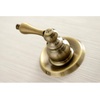 image:imageKingston Brass KB240AL Victorian DoubleHandle Tub and Shower Faucet in Matte BlackAntique Brass