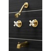 image:imageKingston Brass KB247PX Magellan Tub and Shower Faucet Brushed Brass 72 x 8 x 738
