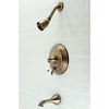 image:imageKingston Brass KB36360PL Restoration SingleHandle Pressure Balanced Tub and Shower Faucet in Polished NickelAntique Brass
