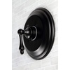 image:imageKingston Brass KB3636AL Restoration SingleHandle Pressure Balanced Tub and Shower Faucet in Polished NickelMatte Black