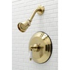 image:imageKingston Brass KB3637PLSO Restoration SingleHandle Pressure Balanced Shower Faucet in Brushed BrassBrushed Brass