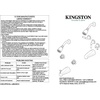 image:imageKingston Brass KB6238LL Legacy Tub and Shower Faucet Brushed Nickel5Inch Spout ReachBrushed Nickel