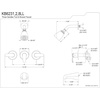 image:imageKingston Brass KB6238LL Legacy Tub and Shower Faucet Brushed Nickel5Inch Spout ReachPolished Brass