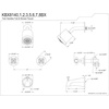 image:imageKingston Brass KBX8141BX Metropolitan DoubleHandle Tub and Shower Faucet in Polished ChromeAntique Brass