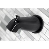 image:imageKingston Brass KBX8141BX Metropolitan DoubleHandle Tub and Shower Faucet in Polished ChromeMatte Black