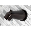 image:imageKingston Brass KBX8141BX Metropolitan DoubleHandle Tub and Shower Faucet in Polished ChromeOil Rubbed Bronze