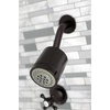 image:imageKingston Brass KBX8141BX Metropolitan DoubleHandle Tub and Shower Faucet in Polished ChromeOil Rubbed Bronze