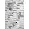 image:imageKingston Brass KBX8141BX Metropolitan DoubleHandle Tub and Shower Faucet in Polished ChromePolished Chrome