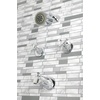 image:imageKingston Brass KBX8141BX Metropolitan DoubleHandle Tub and Shower Faucet in Polished ChromePolished Chrome