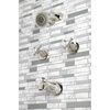 image:imageKingston Brass KBX8141BX Metropolitan DoubleHandle Tub and Shower Faucet in Polished ChromePolished Nickel