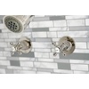image:imageKingston Brass KBX8141BX Metropolitan DoubleHandle Tub and Shower Faucet in Polished ChromePolished Nickel