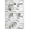 image:imageKingston Brass KBX8141BX Metropolitan DoubleHandle Tub and Shower Faucet in Polished ChromePolished Nickel
