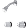 image:imageKingston Brass KF110 Proseal Three Handle Center Tub and Shower Valve Polished Chrome 8 x 238 x 2388Inch Adjustable Center