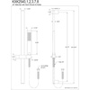 image:imageKingston Brass Made to Match KXK2541 Shower System with Slide Bar and Hand Shower Polished ChromeMatte Black