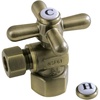 image:imageKingston Brass CC43101X Quarter Turn Valve 12 FIP X 38 OD Compression Polished ChromeAntique Brass