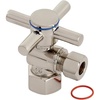 image:imageKingston Brass CC43107DX Concord 12 FIP x 38 OD Comp QuarterTurn Angle Stop Valve Brushed BrassBrushed Nickel