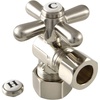 image:imageKingston Brass CC54408X 58 OD Comp X 12 OD Comp Angle Stop Valve Brushed NickelBrushed Nickel