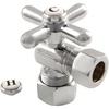 image:imageKingston Brass CC54408X 58 OD Comp X 12 OD Comp Angle Stop Valve Brushed NickelPolished Chrome