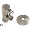 image:imageKingston Brass CD53307VAK 58OD x 38 OD AntiSeize Deluxe Quarter Turn Ceramic Hardisc Cartridge Angle Stop with Flange Brushed BrassBrushed Nickel