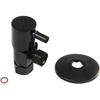 image:imageKingston Brass CD53307VAK 58OD x 38 OD AntiSeize Deluxe Quarter Turn Ceramic Hardisc Cartridge Angle Stop with Flange Brushed BrassMatte Black