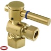 image:imageKingston Brass Fauceture CC43107DL Quarter Turn Valves 12 FIP X 38 OD Compression Brushed BrassBrushed Brass