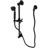 image:imageKingston Brass KAK3322W2 Made To Match Hand Shower Combo with Slide Bar Polished BrassMatte Black