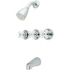 image:imageKingston Brass KB231PX Tub and Shower Faucet with 3Cross Handle Polished Chrome5Inch Spout ReachPolished Chrome