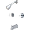 image:imageKingston Brass KB241PX Magellan Tub and Shower Faucet Porcelain Cross Handle Polished Chrome5Inch Spout ReachPolished Chrome
