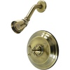 image:imageKingston Brass KB2636BXSO Metropolitan SingleHandle Pressure Balanced Shower Faucet in Polished NickelAntique Brass