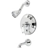 image:imageKingston Brass KB36360PL Restoration SingleHandle Pressure Balanced Tub and Shower Faucet in Polished NickelPolished Chrome