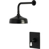 image:imageKingston Brass KB6340PLSO Victorian SingleHandle Pressure Balanced Shower Faucet Matte Black