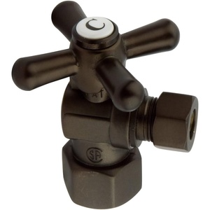 image:imageKingston Brass CC43101X Quarter Turn Valve 12 FIP X 38 OD Compression Polished ChromeOil Rubbed Bronze