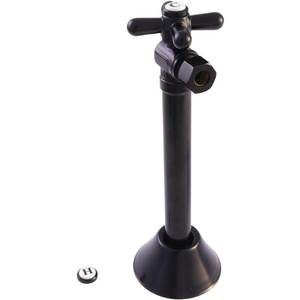 image:imageKingston Brass CC83208X 12 Sweat x 38 OD Comp Angle ShutOff Valve with 5 Extension Brushed NickelOil Rubbed Bronze