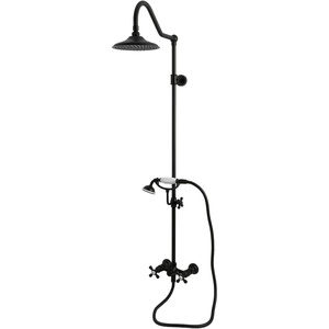 image:imageKingston Brass CCK3660AX Kingston Wall Mount Rain Drop Shower System Matte Black