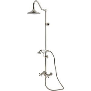 image:imageKingston Brass CCK3666AX Kingston Wall Mount Rain Drop Shower System Polished Nickel